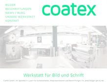 Tablet Screenshot of coatex.ch